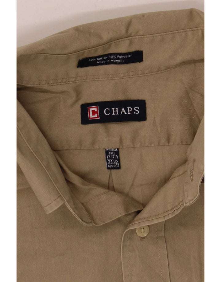 Koszula męska Chaps, rozmiar 17 1/2 XL, bawełna khaki