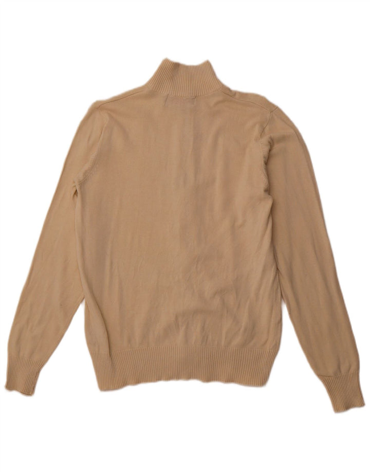 Męski sweter KAPPA, mały, beżowy, bawełniany