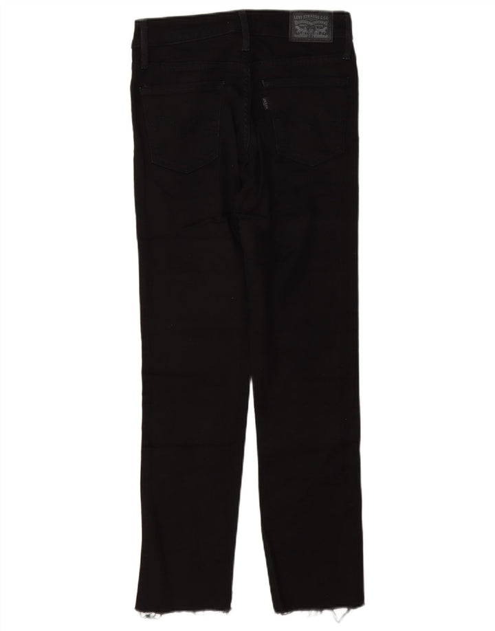 Damskie jeansy Levi's 712 Slim W25 L27 Czarna bawełna