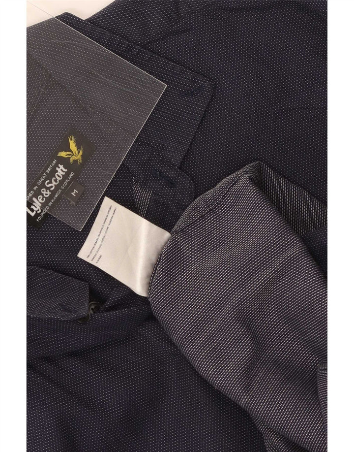 Koszula męska Lyle & Scott, średnia, granatowa, bawełniana w cętki