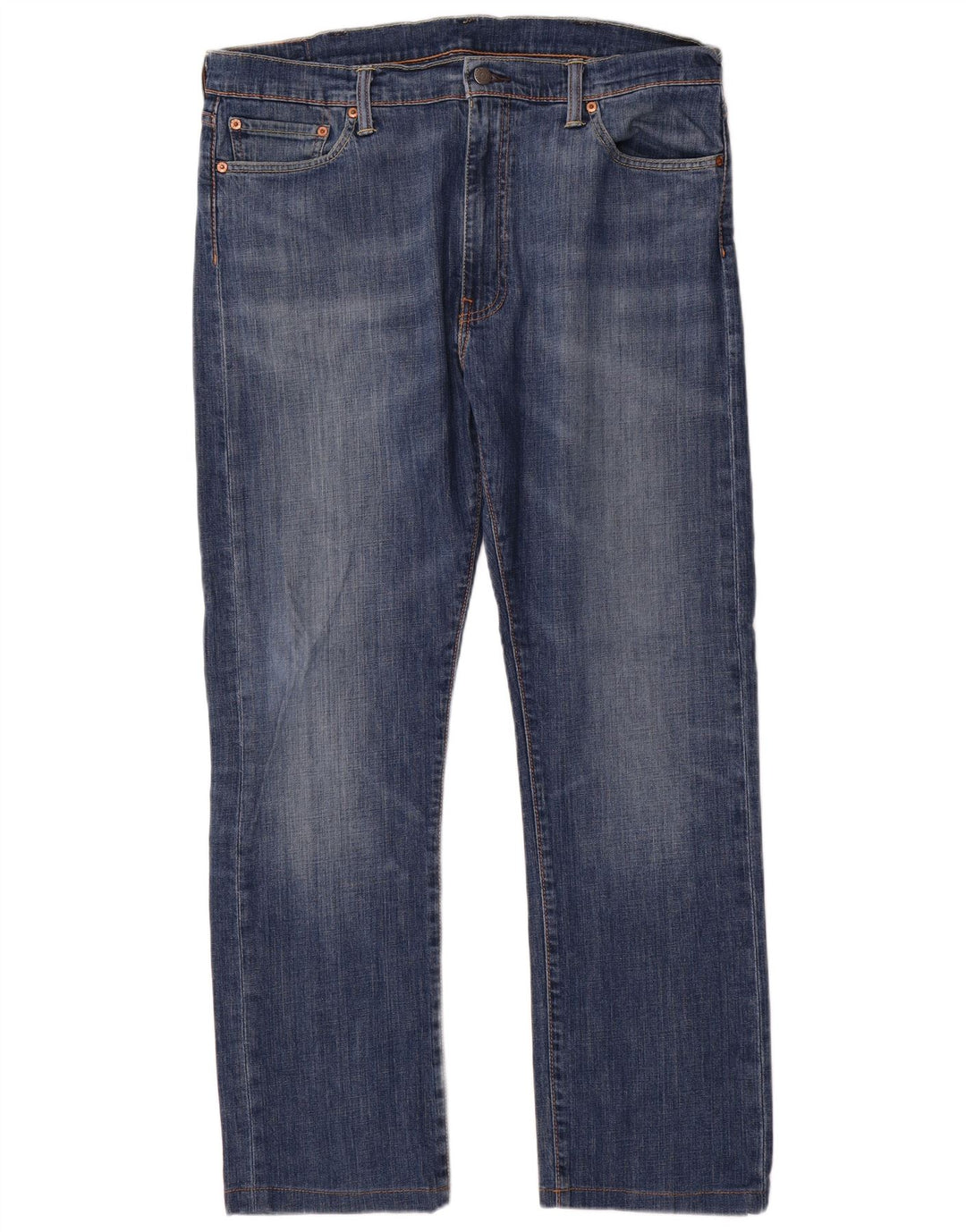 Męskie jeansy Levi's 513 Slim Straight W38 L31 Niebieskie bawełniane