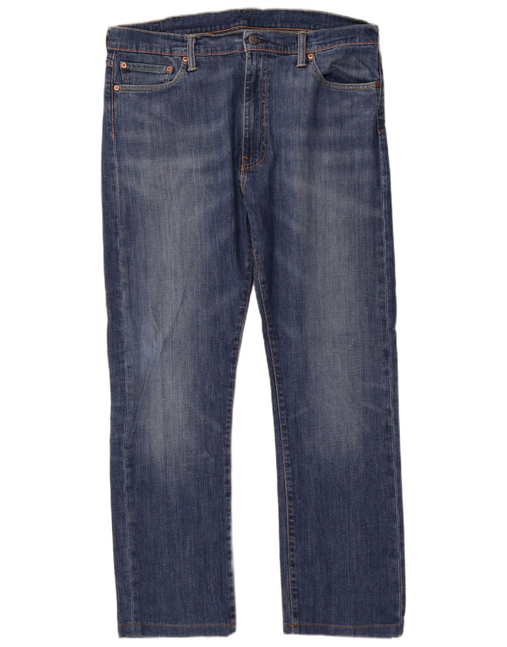 Męskie jeansy Levi's 513 Slim Straight W38 L31 Niebieskie bawełniane