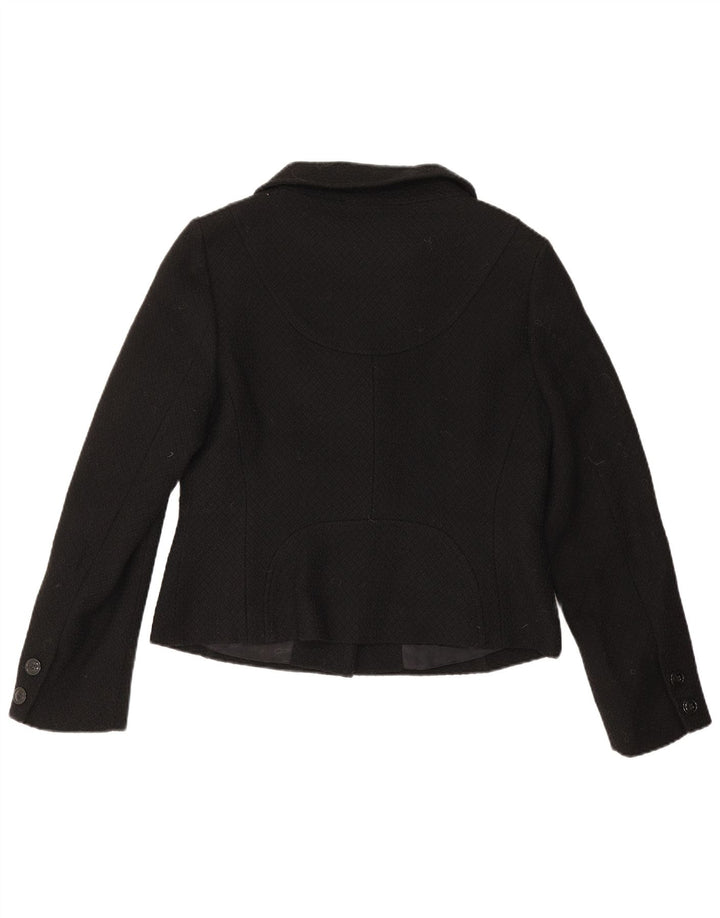Kurtka damska Bolero Hobbs UK 14 Średnia czarna dziewicza wełna