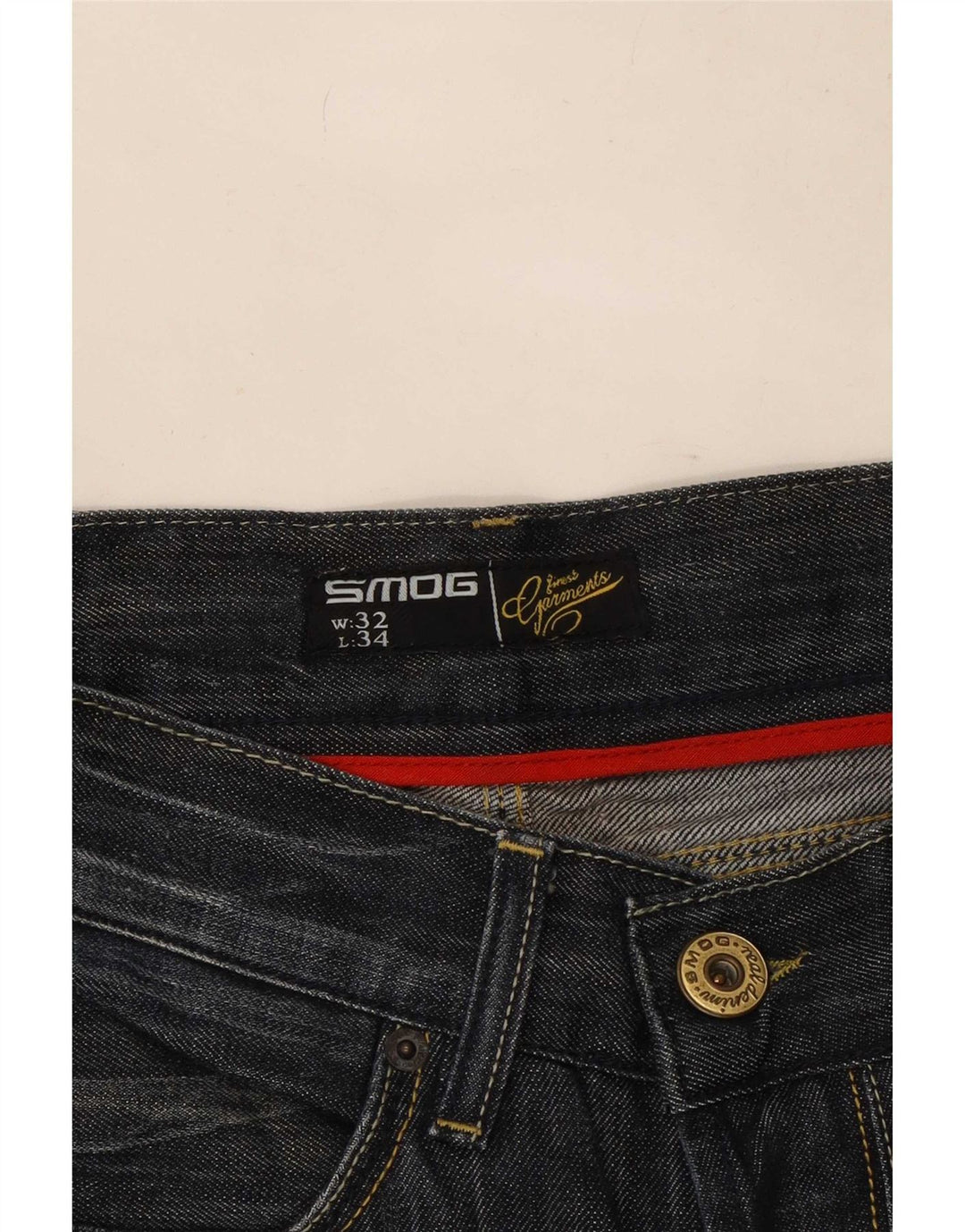 Jeansy męskie Bootcut Smog W32 L34 granatowe