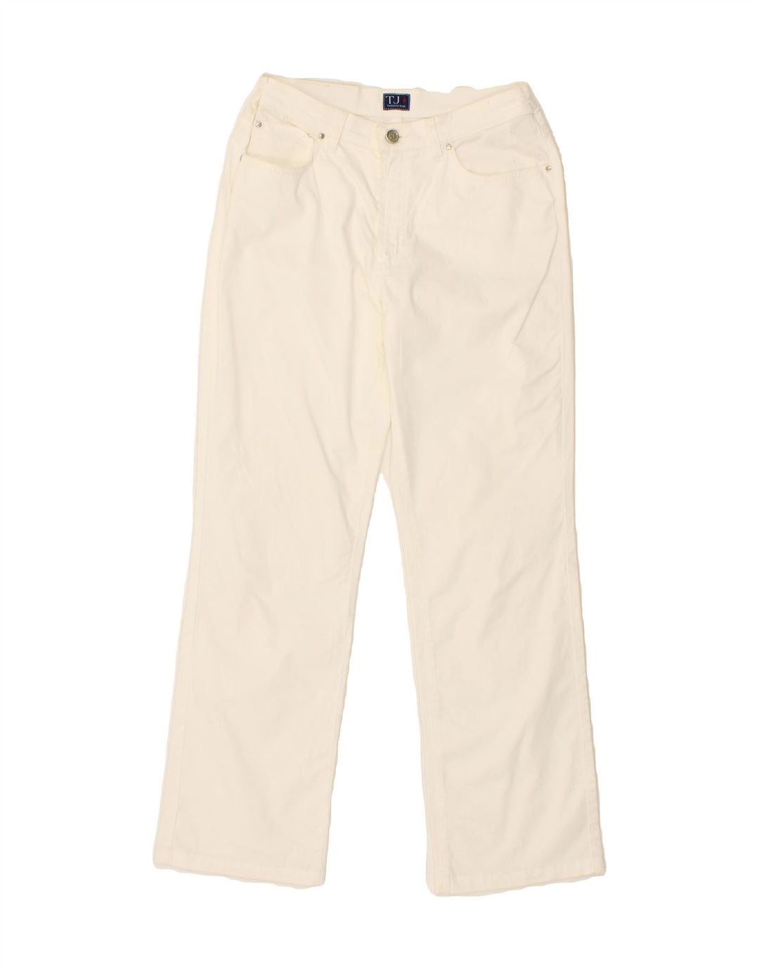 TRUSSARDI Womens Straight Jeans W26 L28 White Vintage Trussardi and Second-Hand Trussardi from Messina Hembry 