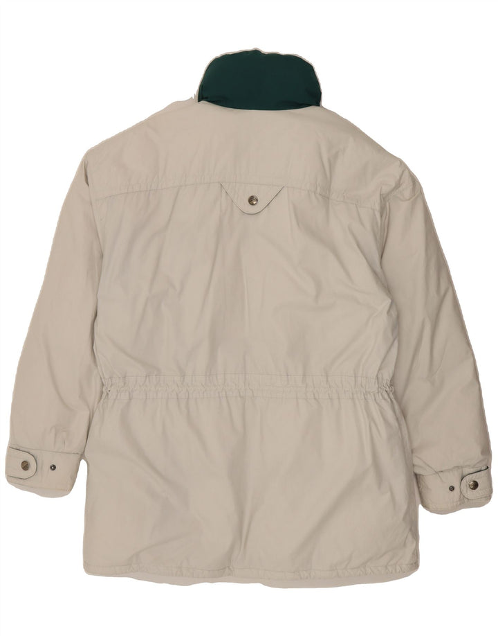VINTAGE Mens Windbreaker Jacket IT 54 2XL White Cotton Vintage Vintage and Second-Hand Vintage from Messina Hembry 