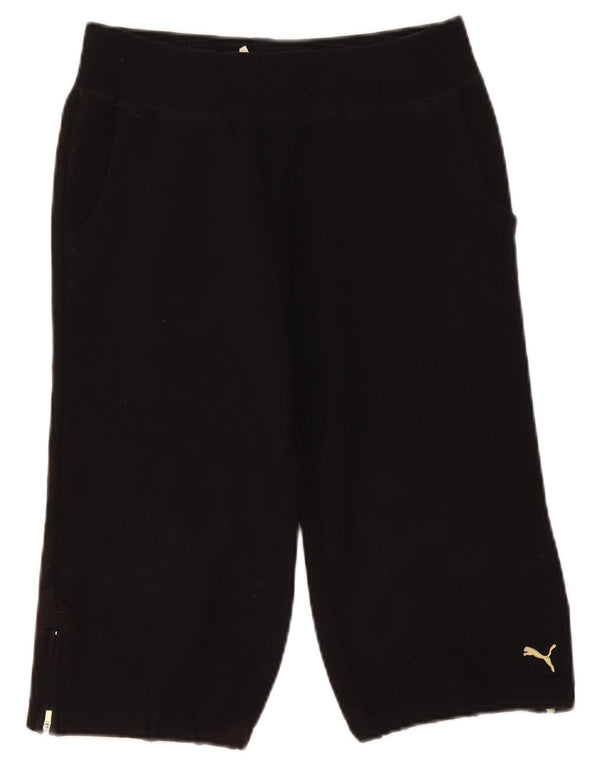 Damskie spodenki sportowe Puma Bermudy UK 8, małe, czarne, bawełniane