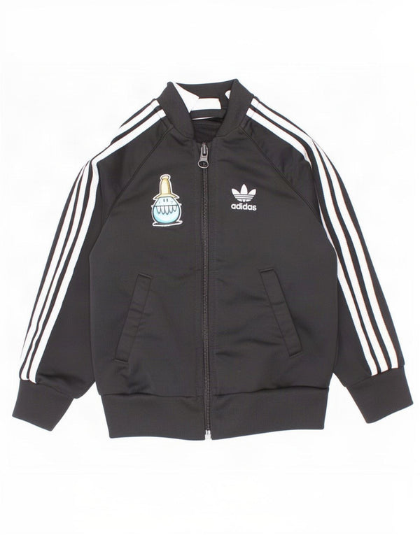 Kurtka Adidas Baby Boys Graphic Dres Top 18-24 miesięcy Czarny Poliester