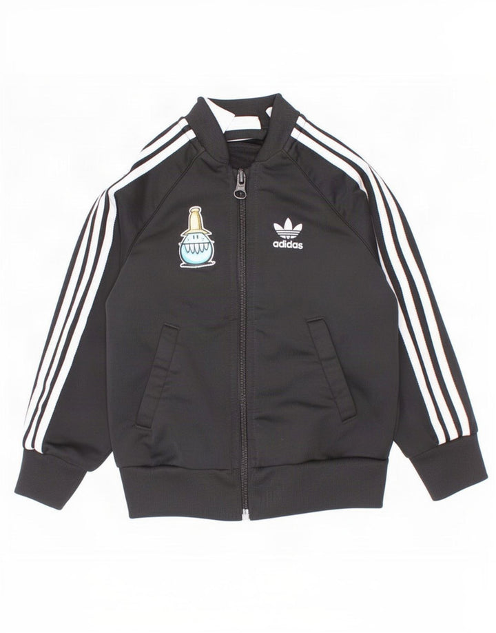 Kurtka Adidas Baby Boys Graphic Dres Top 18-24 miesięcy Czarny Poliester