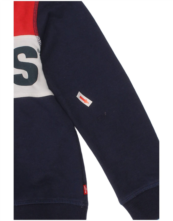 Bluza chłopięca Levi's 4-5 lat, granatowa, klasyczna, z blokami kolorów