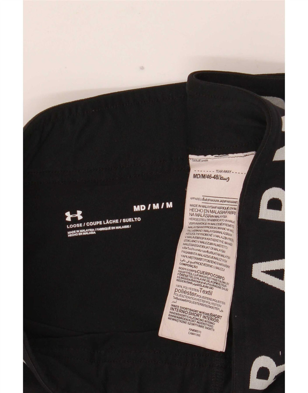 Damskie spodenki sportowe Under Armour Graphic UK 14, średni czarny poliester