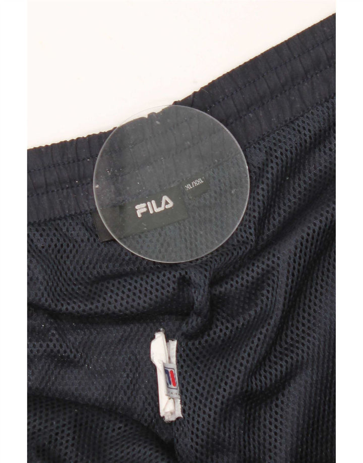 Męskie spodnie dresowe Fila XL, granatowe, poliestrowe