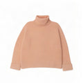 Marks & Spencer Damski sweter oversize z golfem, UK 16, duży, różowy