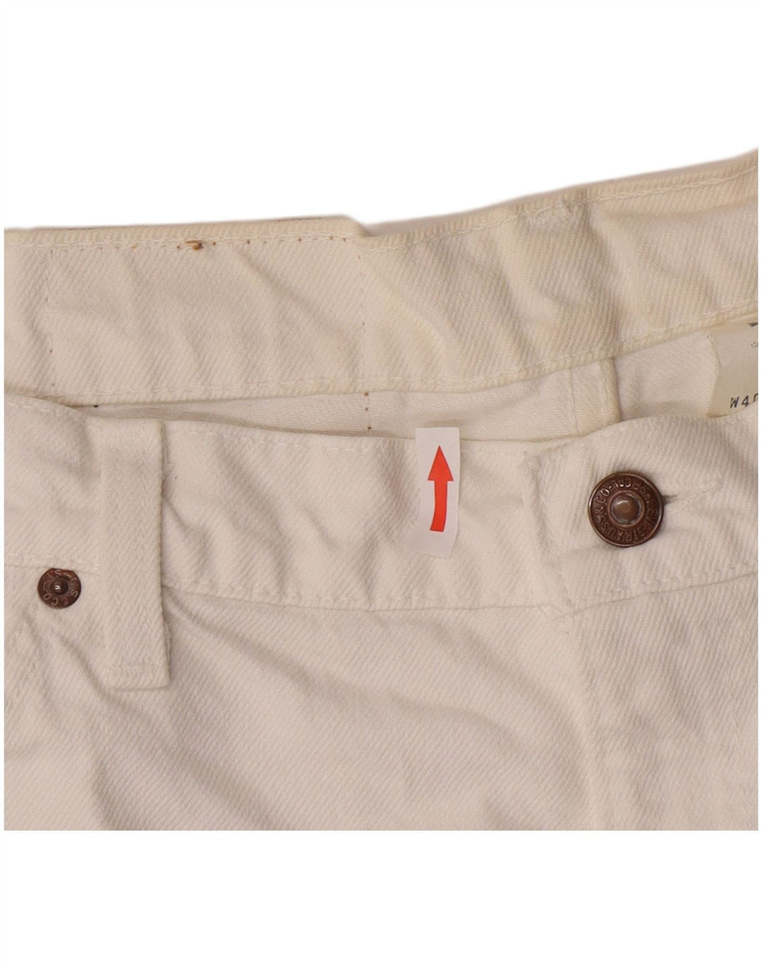 Męskie spodenki jeansowe Levi's 550 W40 XL, biała bawełna