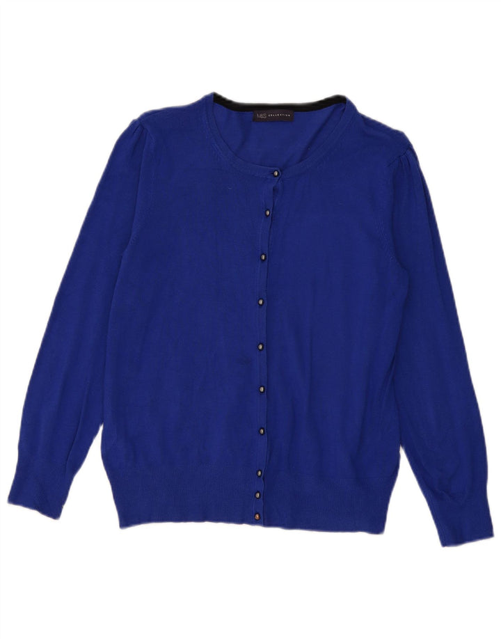 Sweter damski Marks & Spencer UK 12, średni niebieski, wiskoza