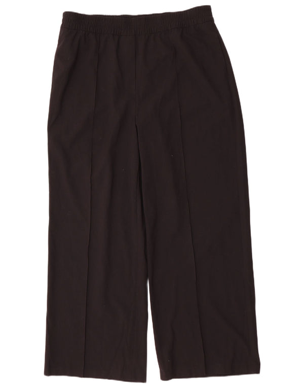Damskie spodnie Chino Marks & Spencer z szeroką nogawką UK 18 XL W38 L31 Czarne
