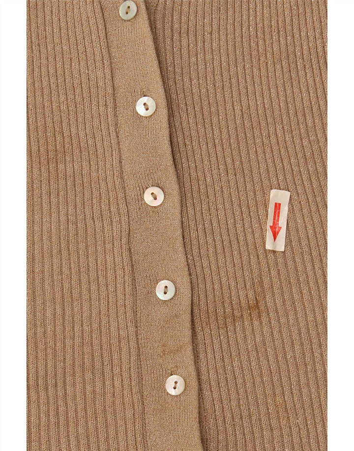 Sweter damski Zara UK 14, średni beż, nakrapiana wiskoza