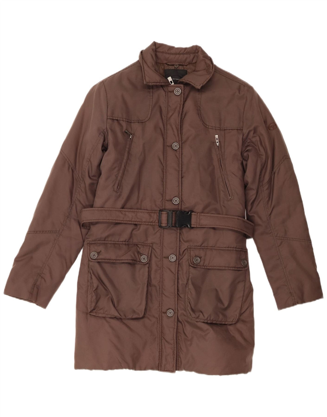 Damski płaszcz ocieplany SERGIO TACCHINI UK 14 Średni brąz