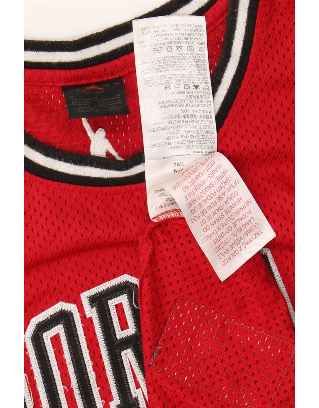 Chłopięca kamizelka z grafiką JORDAN 10-11 lat, średni czerwony poliester