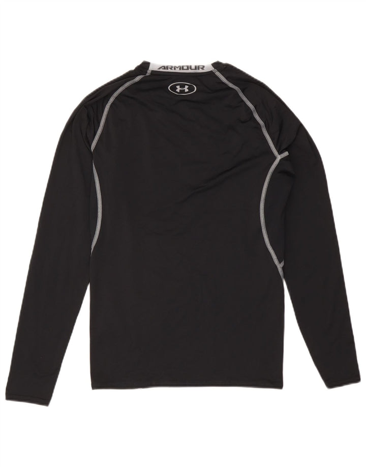 Męski top Under Armour Heat Gear z długim rękawem, duży, czarny poliester