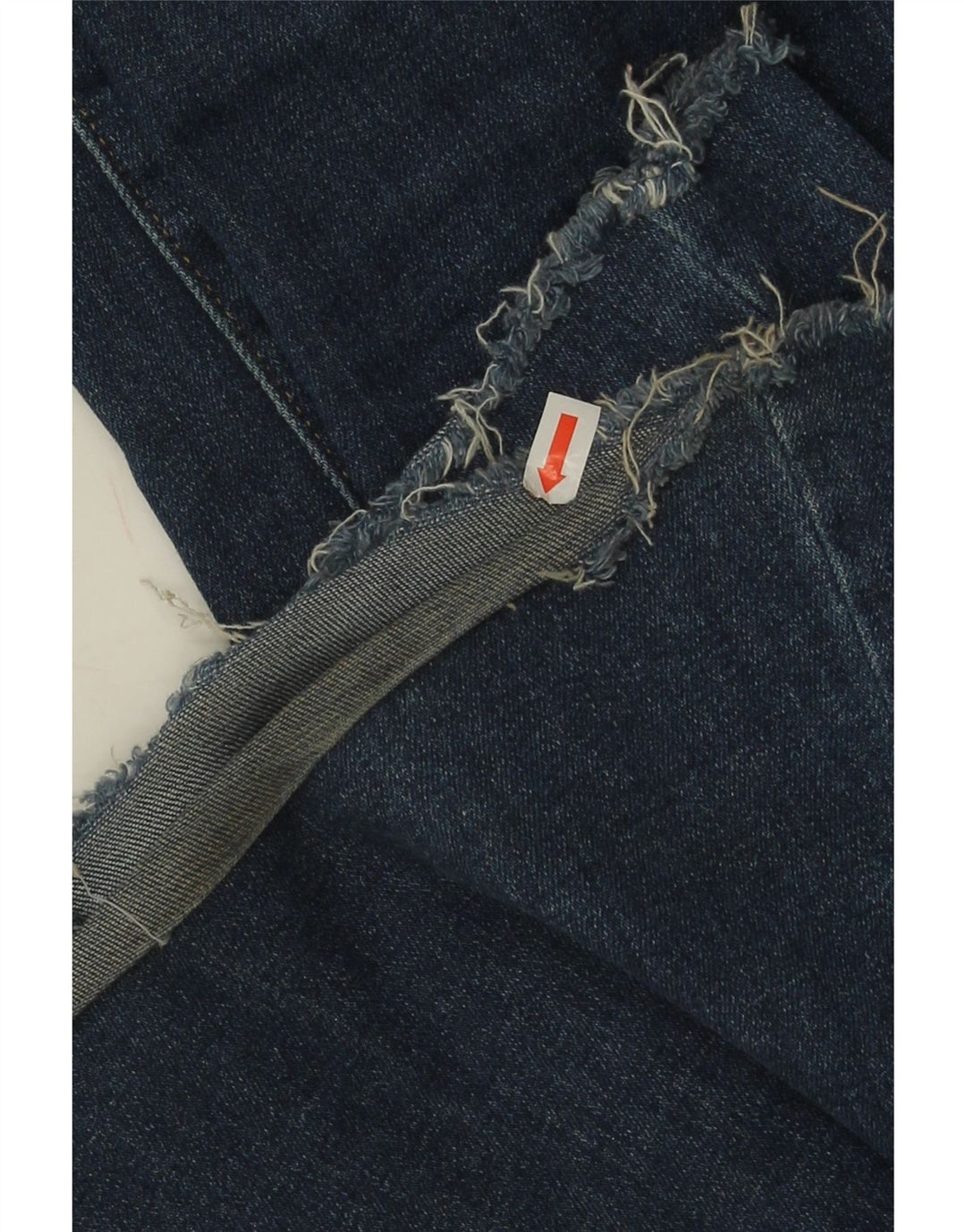 Damskie jeansy Levi's z wysokim stanem, rozkloszowane W25 L32, granatowa bawełna