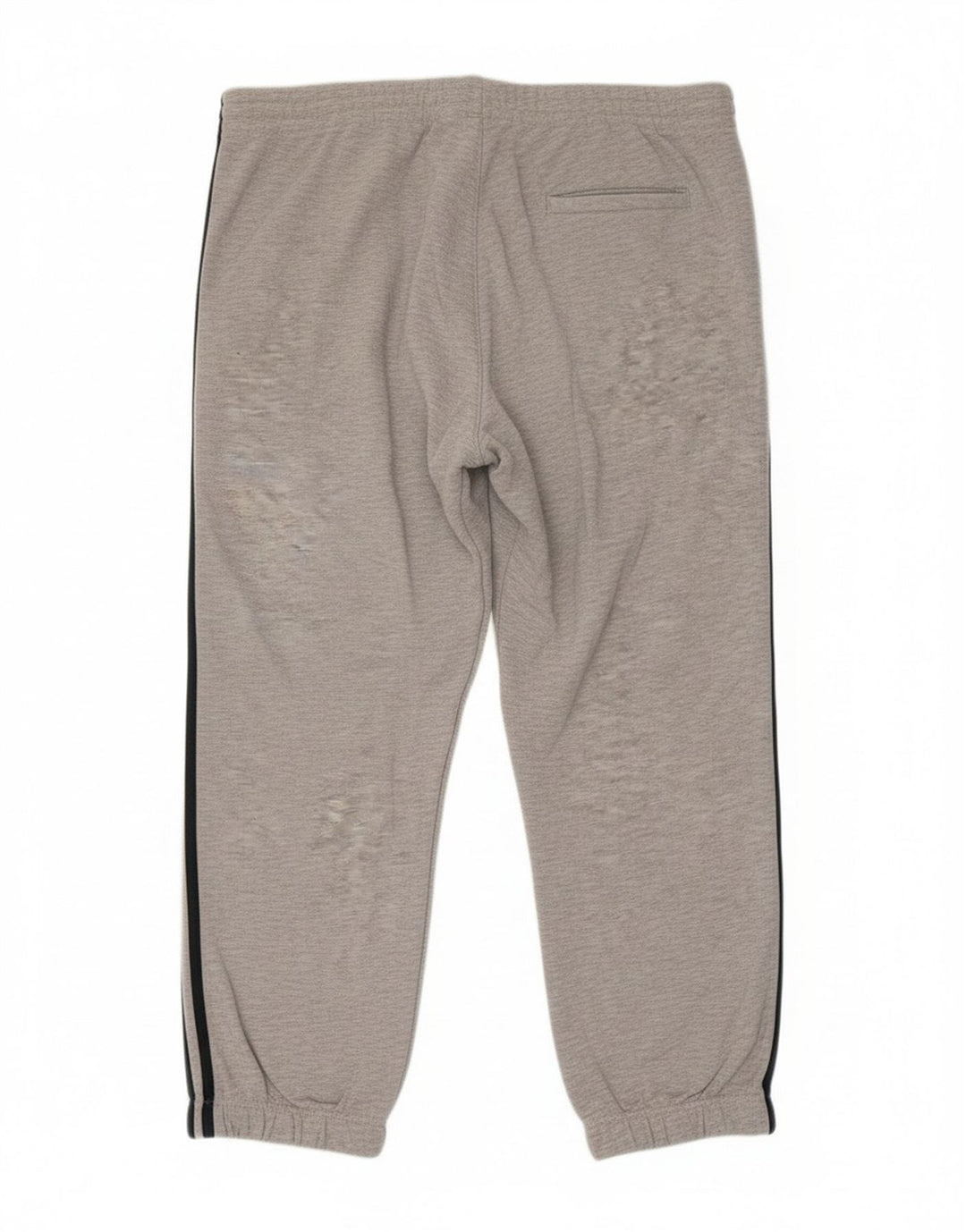 Męskie spodnie dresowe Adidas, duże, szare, bawełniane