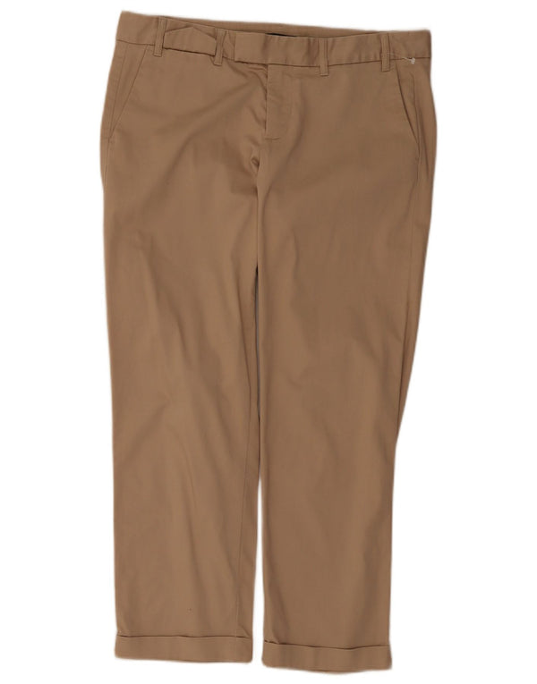 Spodnie damskie Gap Straight Chino UK 12 Medium W32 L26 Beżowa bawełna
