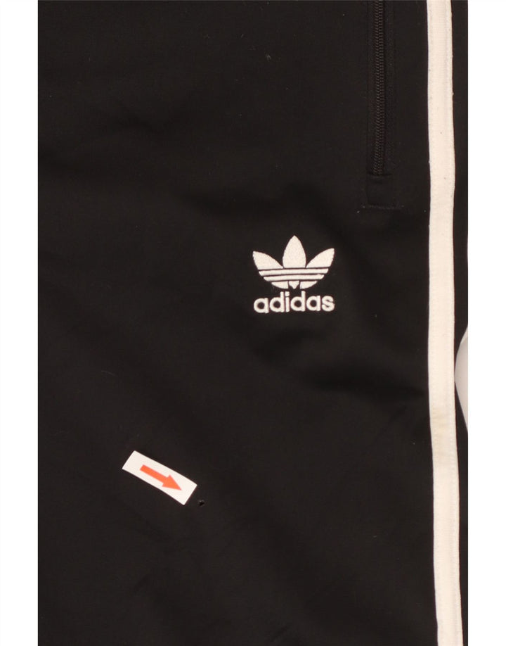 Męskie spodnie dresowe Adidas, małe, czarne, poliestrowe