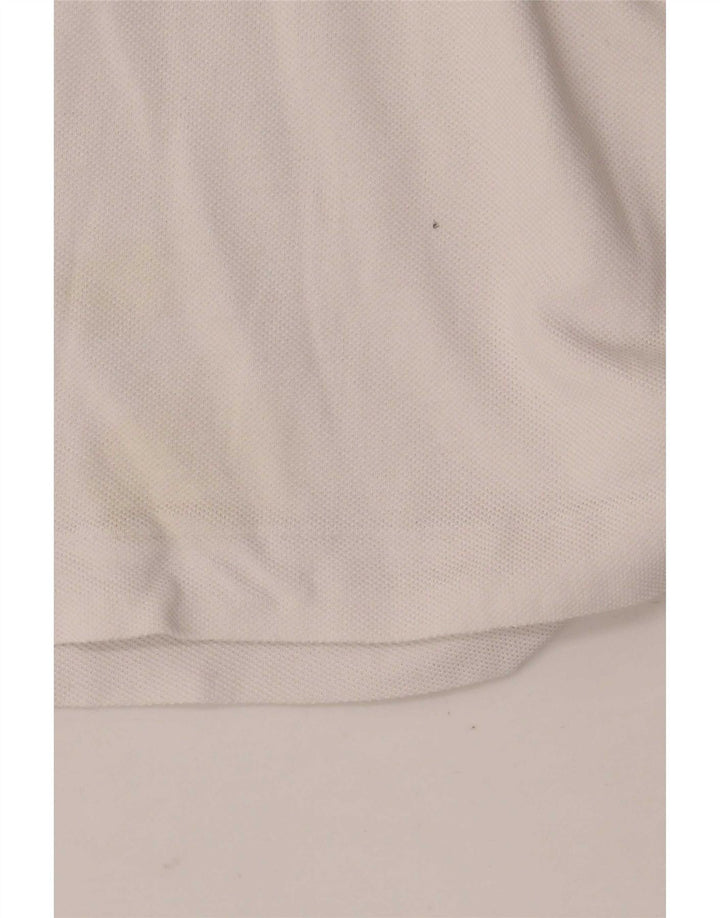 Męska koszulka polo Lacoste, rozmiar 3, mała, biała, bawełniana