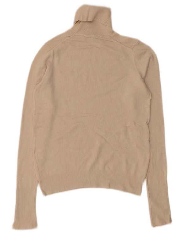 Sweter damski Zara z wywijanym dekoltem UK 10 Small Beige