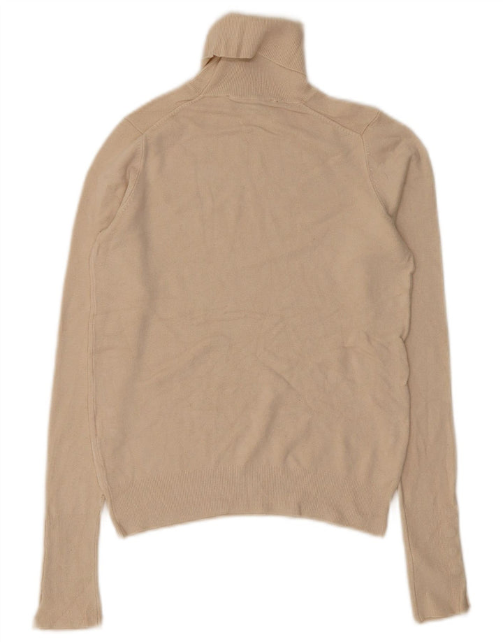 Sweter damski Zara z wywijanym dekoltem UK 10 Small Beige