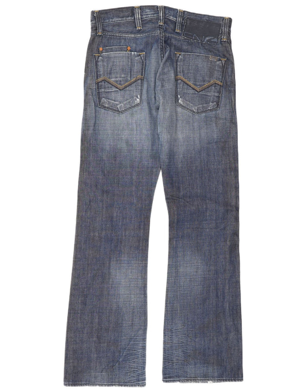 Męskie jeansy Bootcut ENERGE W30 L34, niebieskie, bawełniane