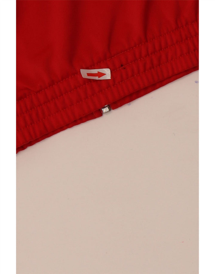 Adidas Męska bluza dresowa UK 34/36 Mały czerwony poliester z blokami kolorów