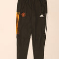 Męskie spodnie dresowe Adidas Manchester United, średni khaki, poliester