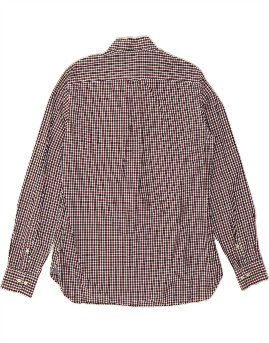 HENRY COTTONS Mens Shirt Size 40 Medium Red Gingham Vintage Henry Cottons and Second-Hand Henry Cottons from Messina Hembry 