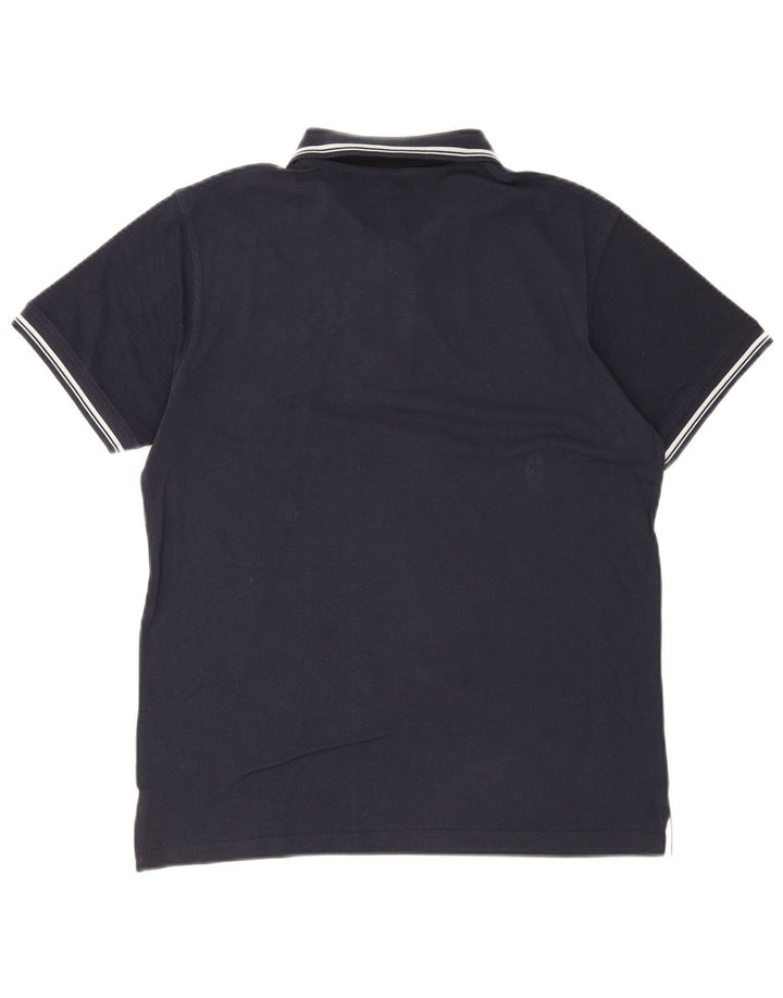 Męska koszulka polo Sergio Tacchini, mała, granatowa, bawełniana