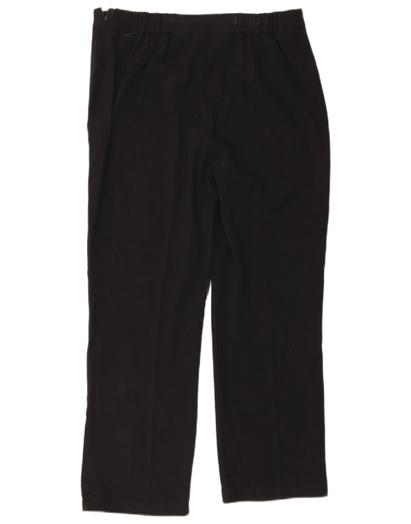 Marks & Spencer Damskie proste spodnie codzienne UK 14 Medium W36 L28 Czarne
