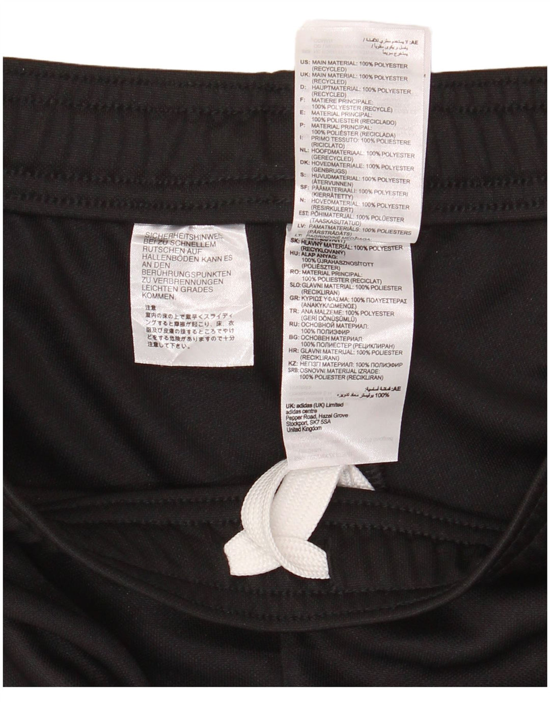 Męskie spodnie dresowe ADIDAS Aeroready, małe, czarne, poliestrowe