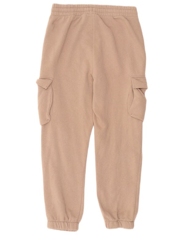 Spodnie dresowe damskie Zara Joggers UK 14 duże beżowe bawełniane