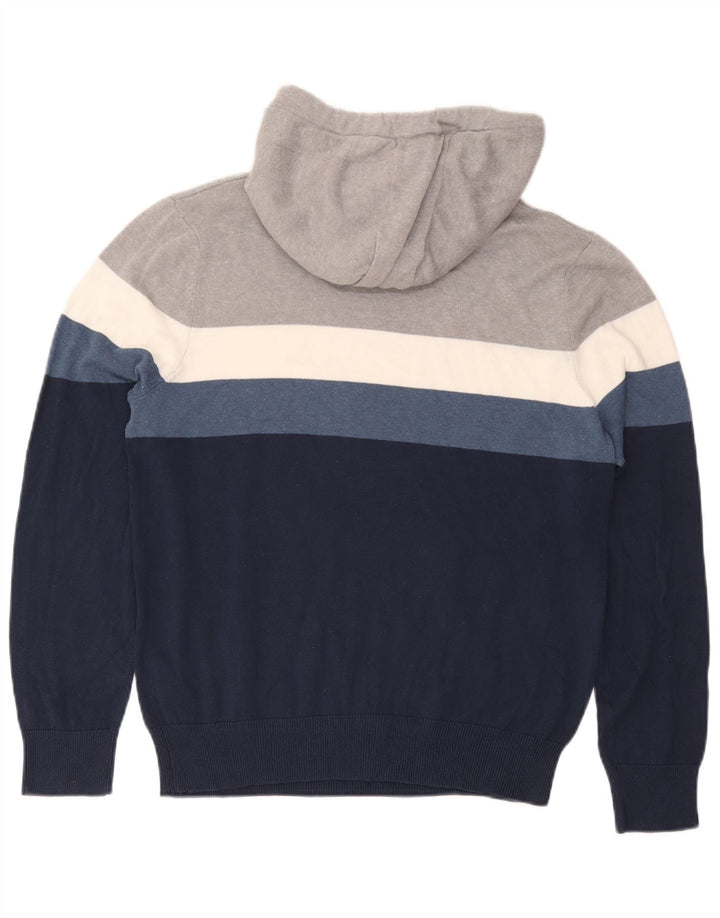Męski sweter z kapturem Bench, duży, wielobarwny, bawełniany z blokami kolorów