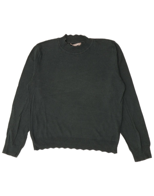 Sweter damski Oasis z golfem UK 16, duży, zielony, bawełniany