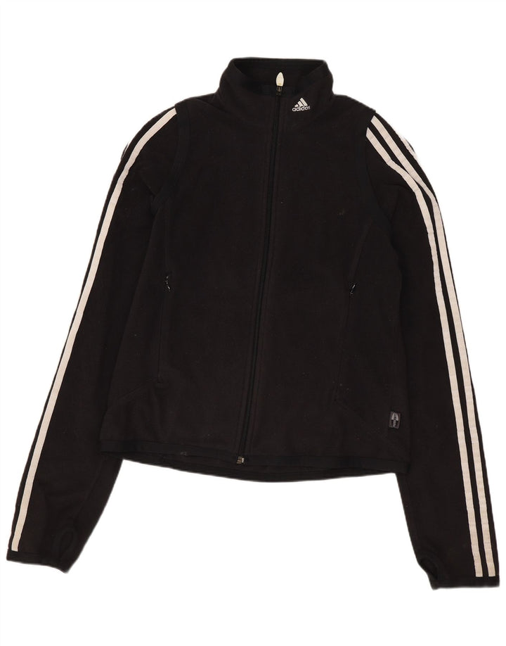 Damska kurtka polarowa Adidas Climawarm UK 12, średni czarny poliester