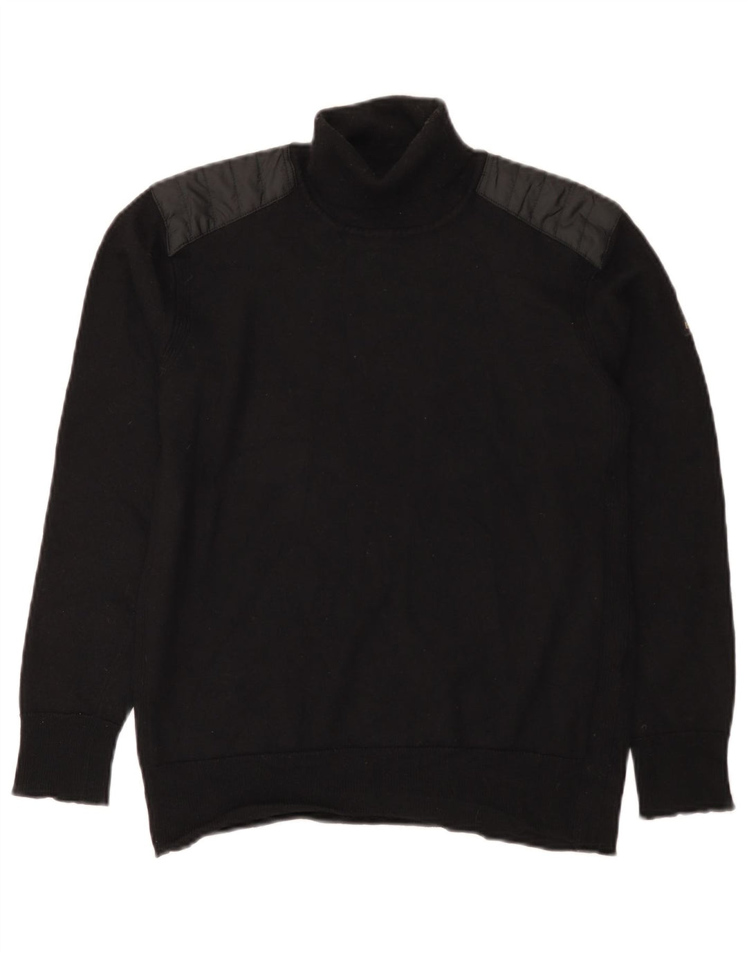 Męski sweter z golfem Belstaff, mały, czarny, wełniany