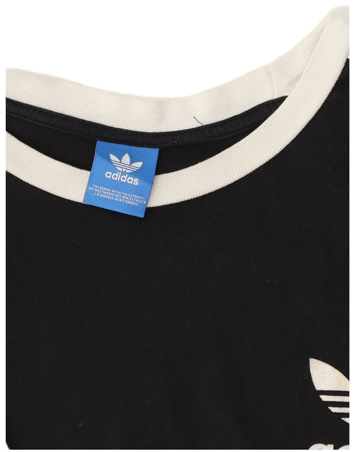 Adidas Męska koszulka Top Medium Black Colorblock Poliester