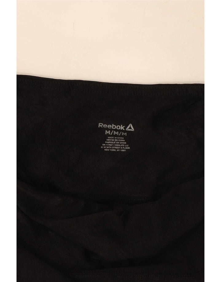 Damskie legginsy Reebok Graphic UK 12, średnie czarne