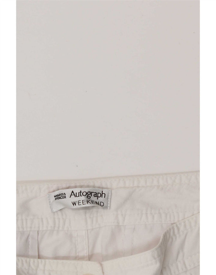 Spodnie damskie Marks & Spencer Autograph Capri W30 L20 Białe