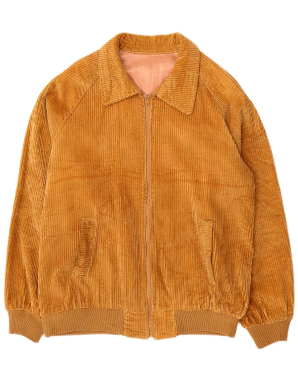 Vintage męska sztruksowa kurtka UK 40 duża beżowa