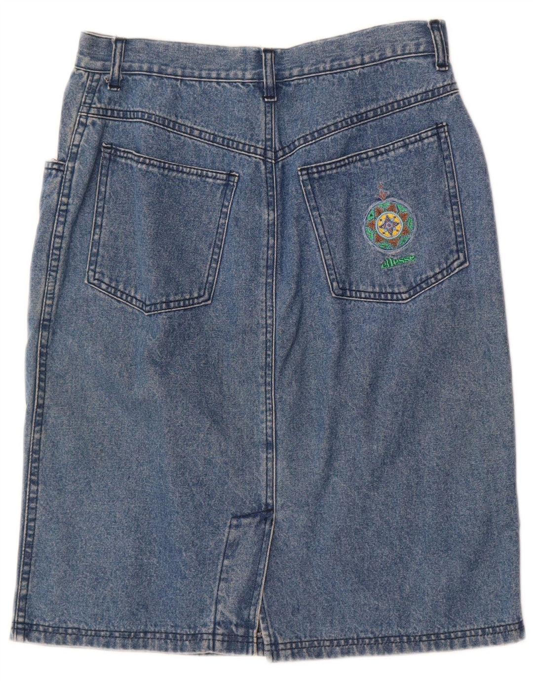 Damska spódnica dżinsowa Ellesse Medium W28 niebieska bawełna