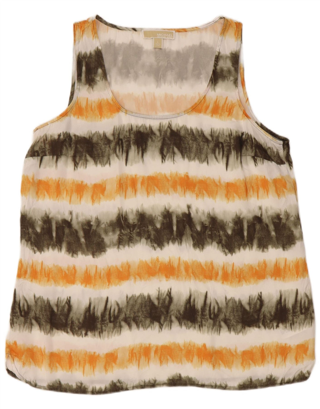 MICHAEL KORS Damski top z kamizelką UK 16, duży, wielokolorowy poliester typu Tie Dye