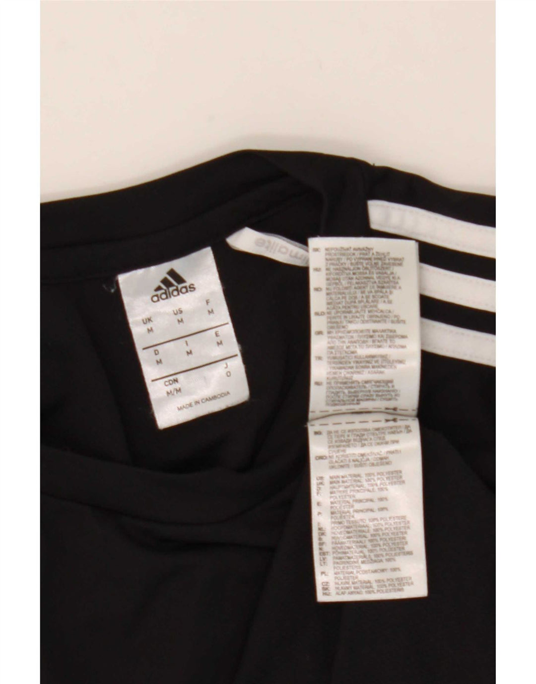 Męska koszulka Adidas Climalite Top, średni czarny poliester z blokami kolorów